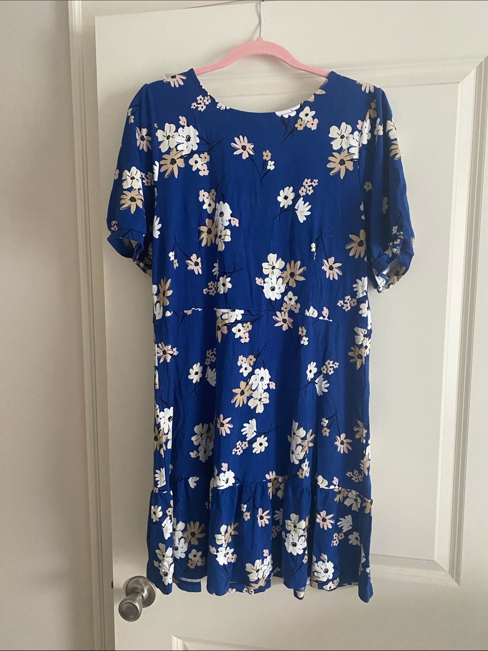 Loft Outlet blue floral dress Sz 14